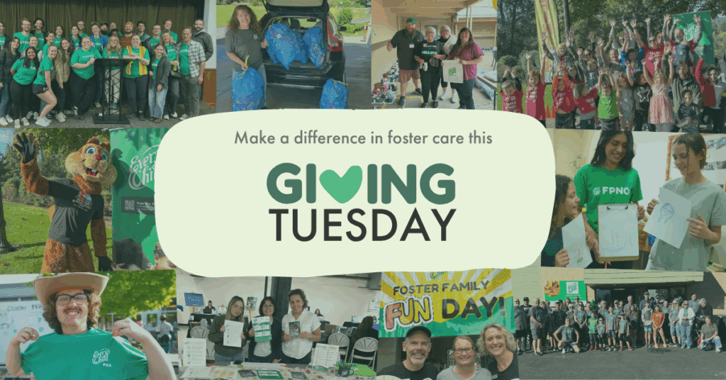 Giving Tuesday Banner Every Child Oregon Foster Care